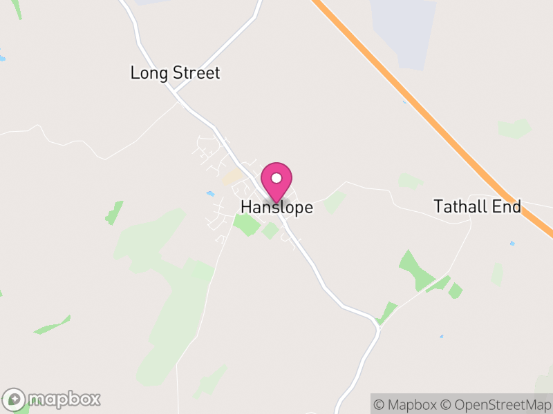 Map of Hanslope, Milton Keynes