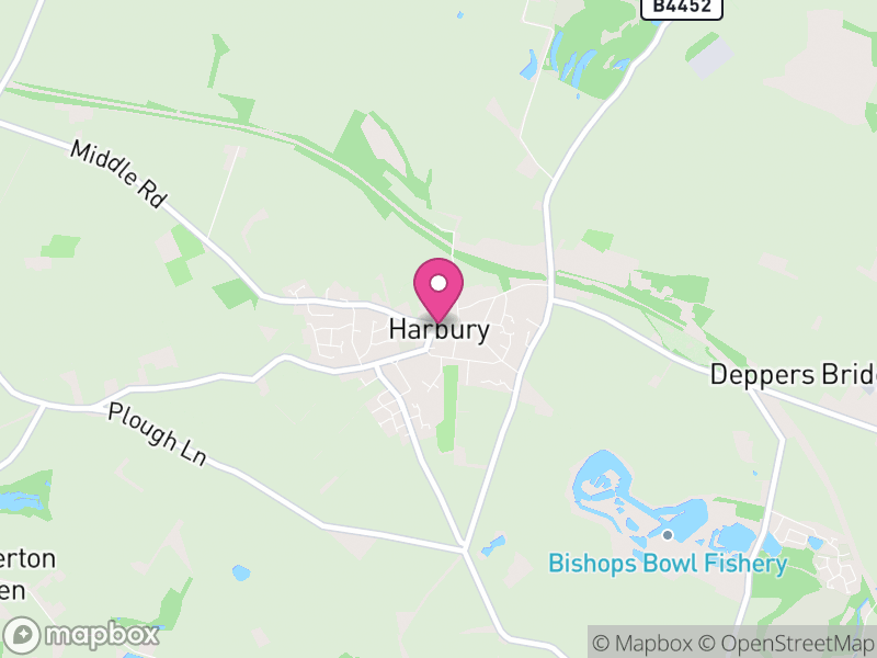 Map of Harbury, Stratford-on-Avon