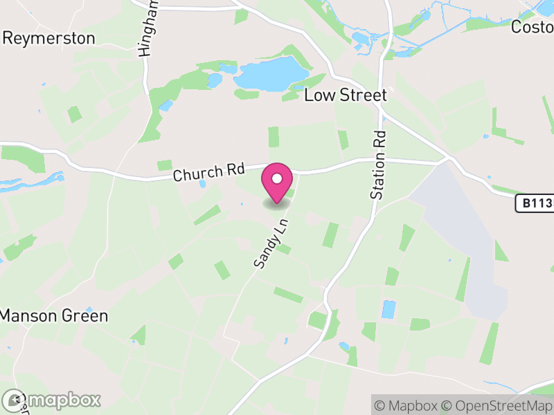 Map of Hardingham, Breckland