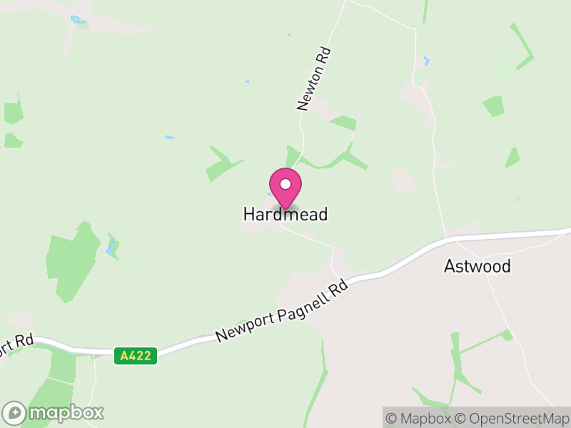 Map of Hardmead, Milton Keynes