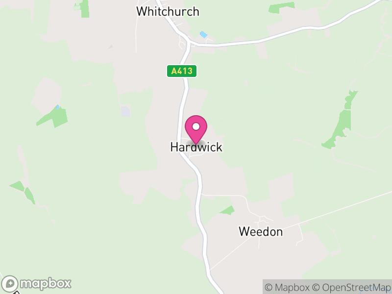 Map of Hardwick, Buckinghamshire