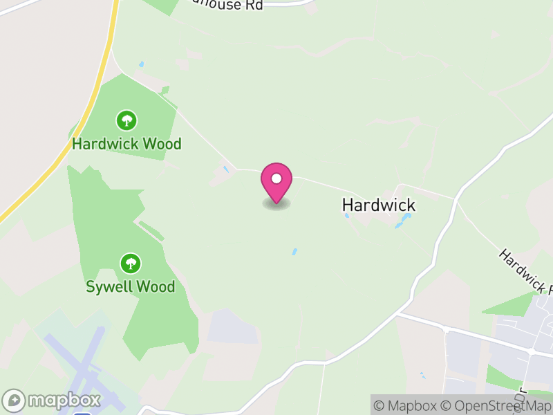 Map of Hardwick, North Northamptonshire