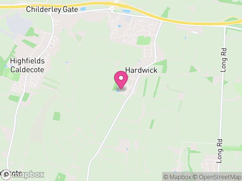 Map of Hardwick, South Cambridgeshire