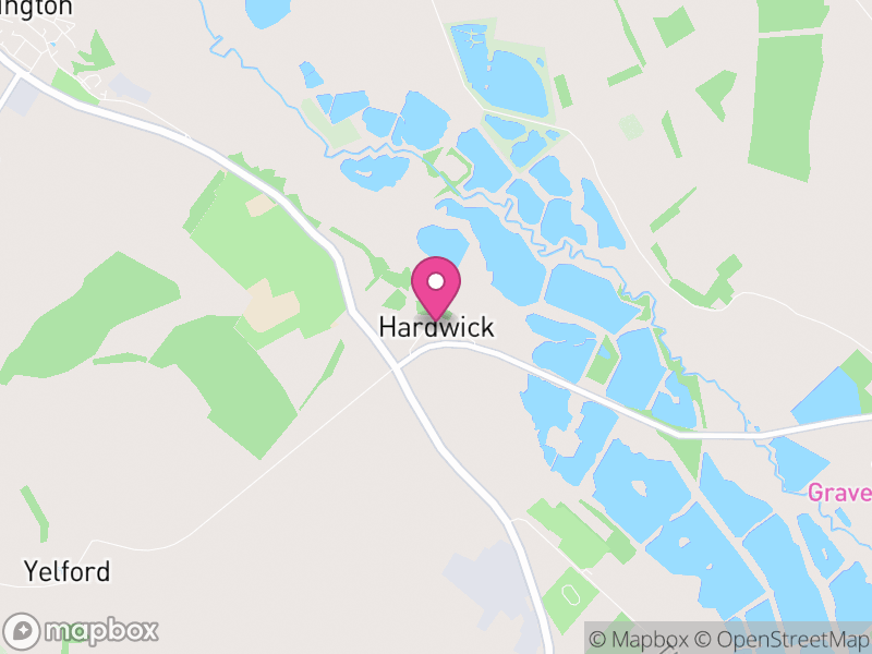 Map of Hardwick-with-Yelford, West Oxfordshire