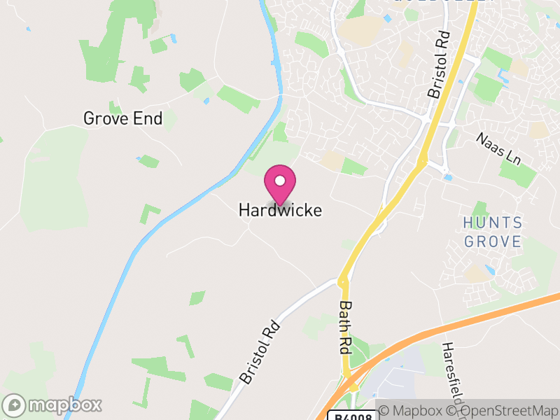 Map of Hardwicke, Stroud