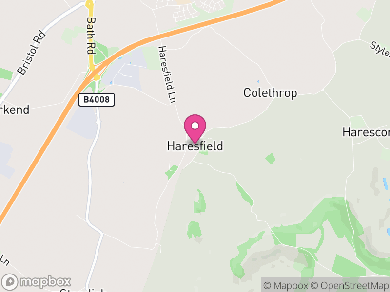 Map of Haresfield, Stroud