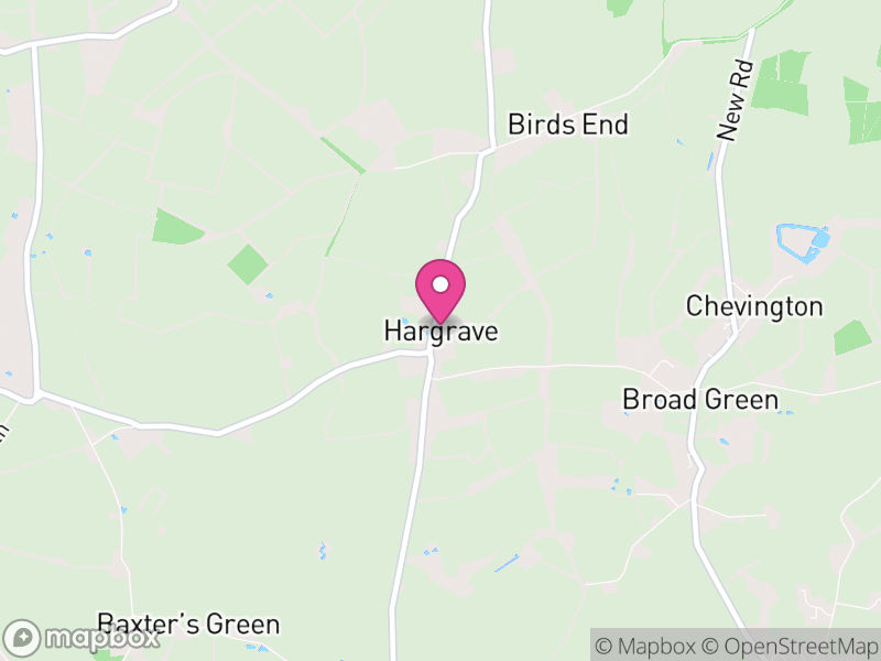 Map of Hargrave, West Suffolk