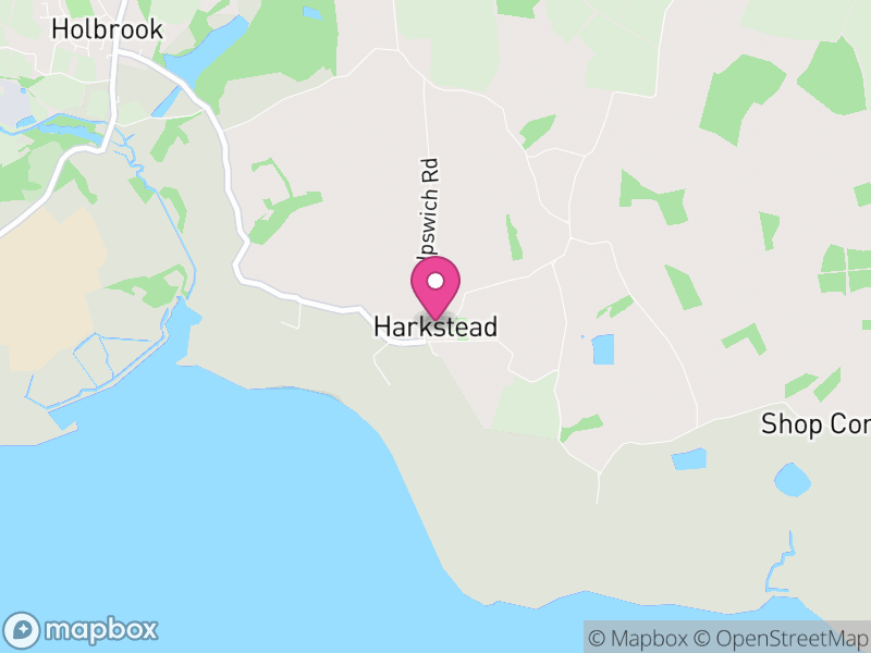 Map of Harkstead, Babergh