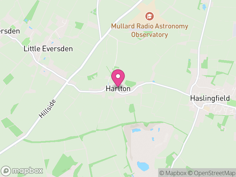 Map of Harlton, South Cambridgeshire