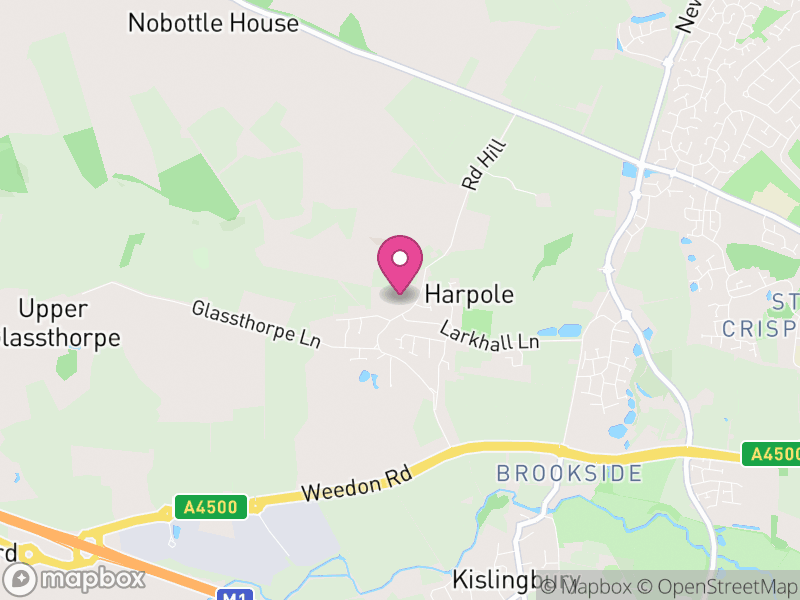 Map of Harpole, West Northamptonshire