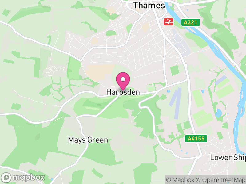 Map of Harpsden, South Oxfordshire
