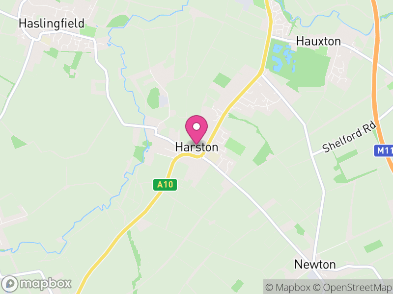 Map of Harston, South Cambridgeshire