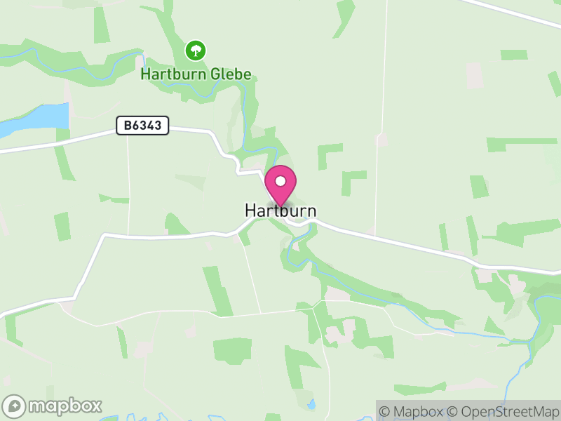 Map of Hartburn, Northumberland