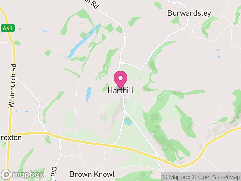 Map of Harthill, Cheshire West and Chester