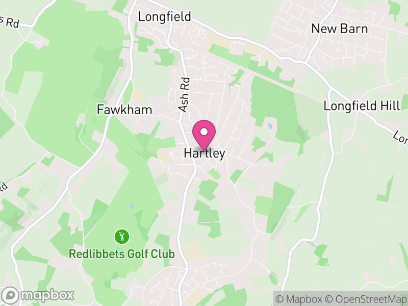 Map of Hartley, Sevenoaks