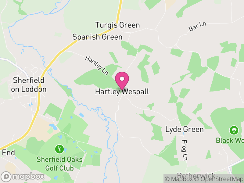 Map of Hartley Wespall, Basingstoke and Deane