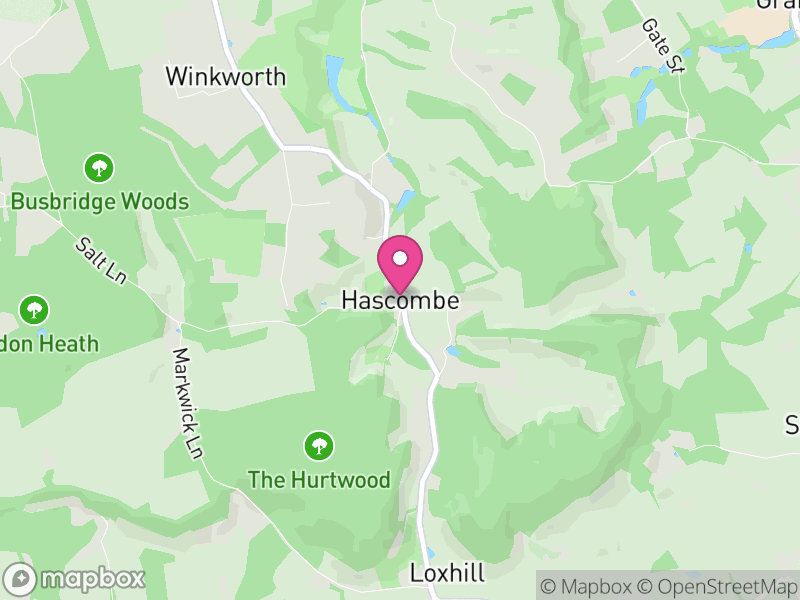 Map of Hascombe, Waverley