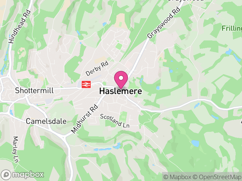 Map of Haslemere, Waverley