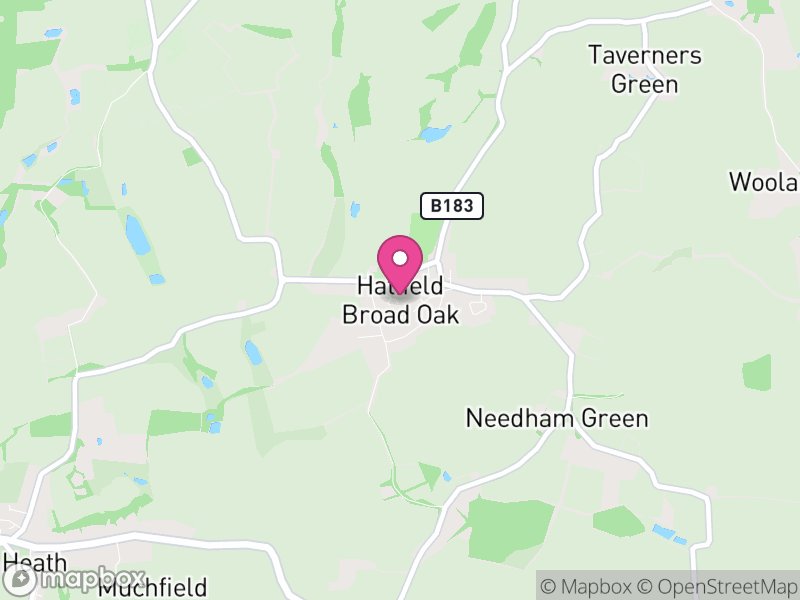 Map of Hatfield Broad Oak, Uttlesford