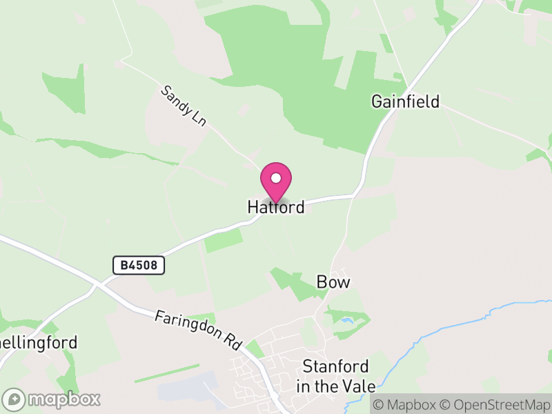 Map of Hatford, Vale of White Horse