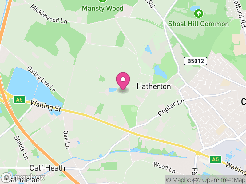 Map of Hatherton, South Staffordshire