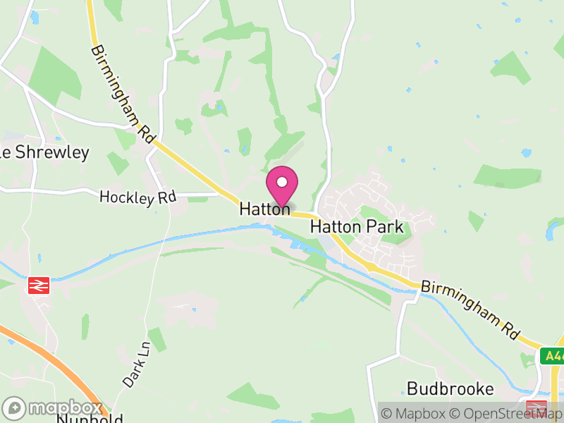 Map of Hatton, Warwick