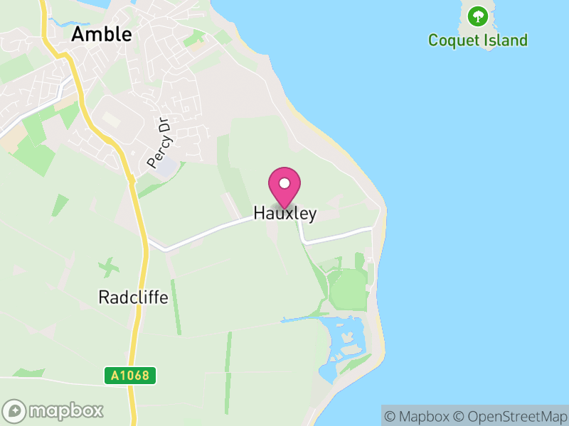 Map of Hauxley, Northumberland