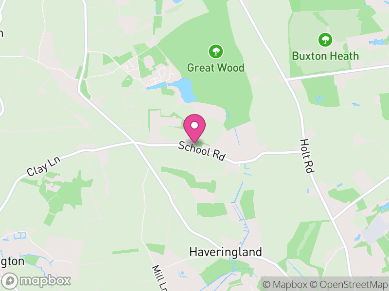 Map of Haveringland, Broadland