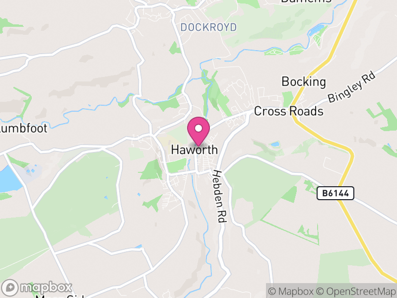 Map of Haworth and Stanbury, Bradford