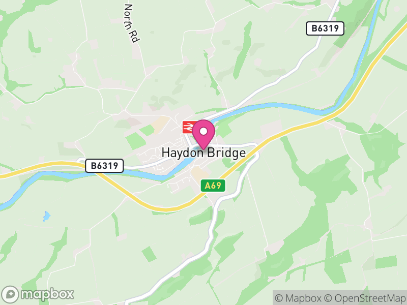 Map of Haydon, Northumberland