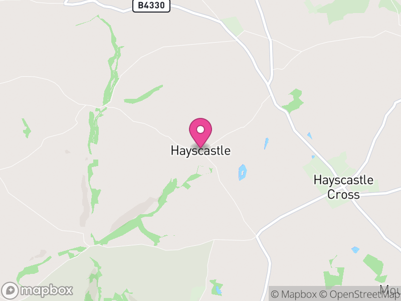 Map of Hayscastle, Pembrokeshire