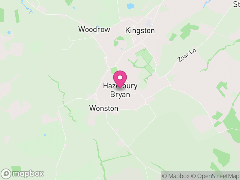 Map of Hazelbury Bryan, Dorset