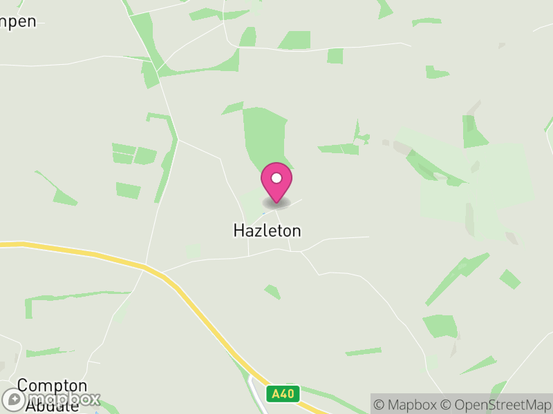 Map of Hazleton, Cotswold