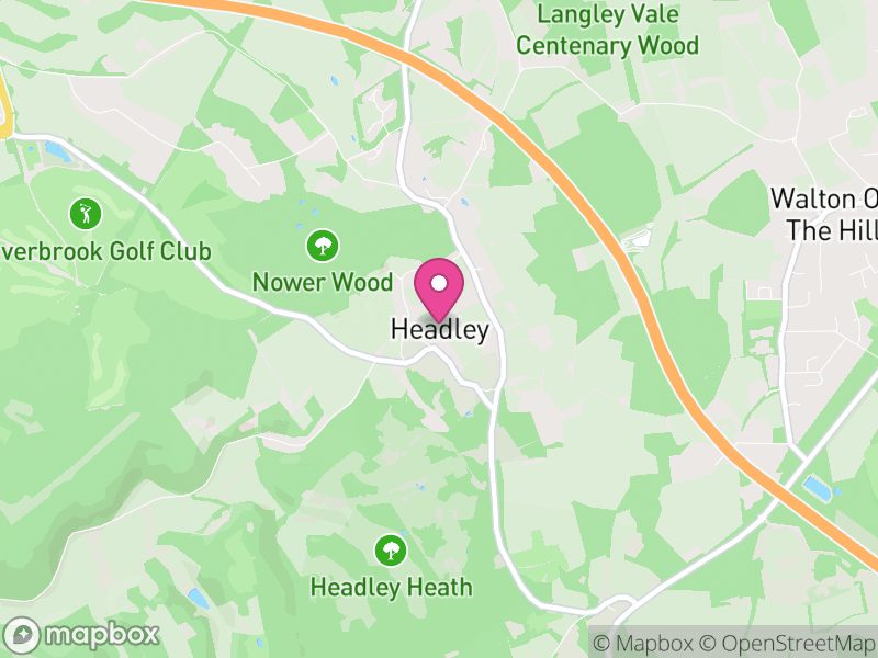 Map of Headley, Mole Valley
