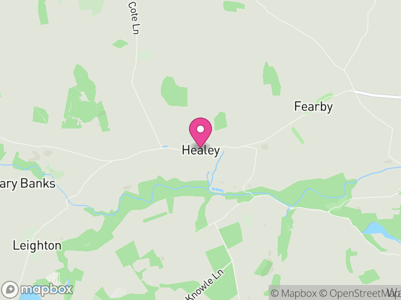 Map of Healey, North Yorkshire