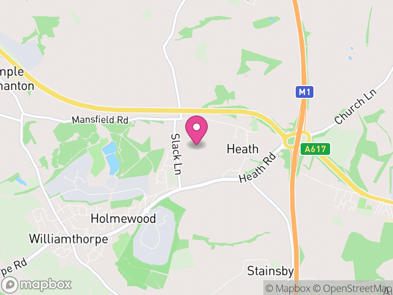 Map of Heath and Holmewood, North East Derbyshire