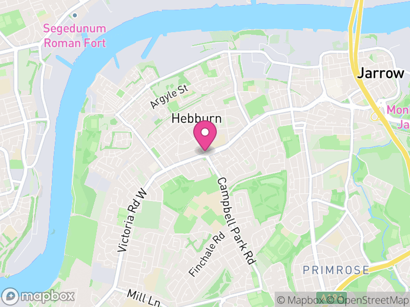Map of Hebburn