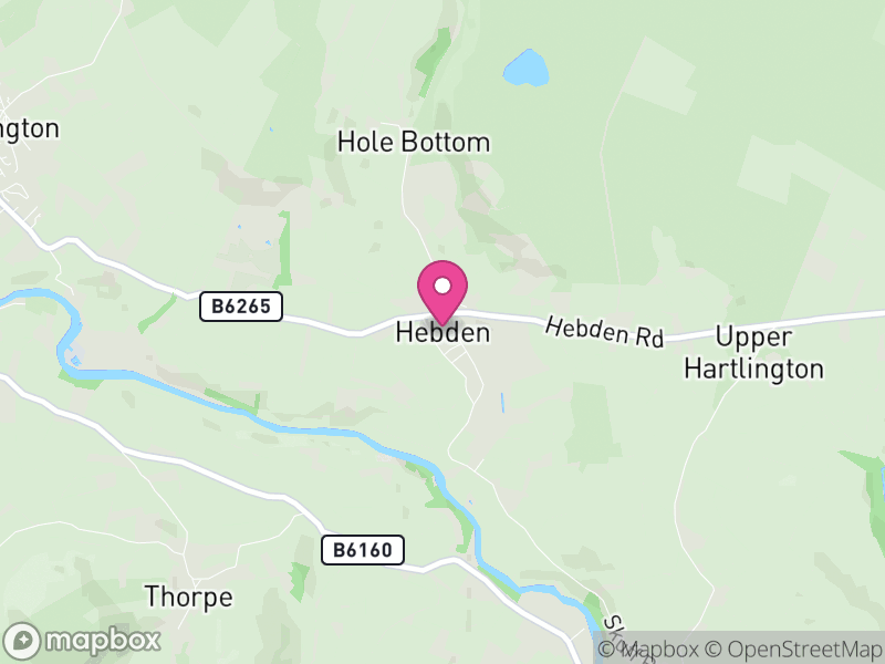 Map of Hebden, North Yorkshire