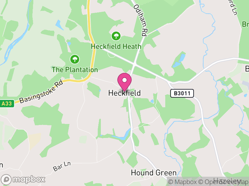 Map of Heckfield, Hart