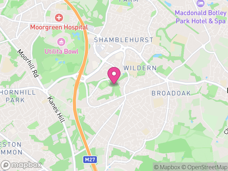 Map of Hedge End, Eastleigh