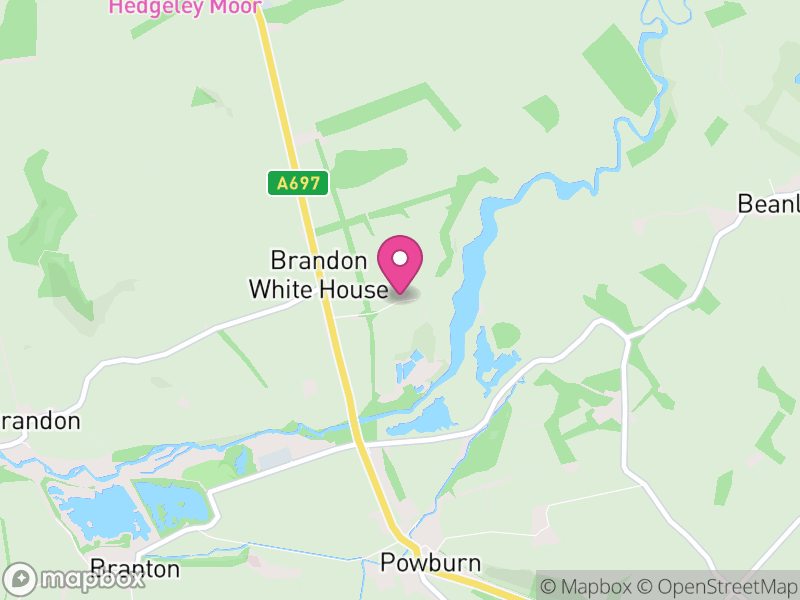 Map of Hedgeley, Northumberland