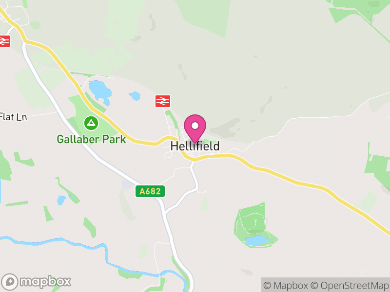 Map of Hellifield, North Yorkshire