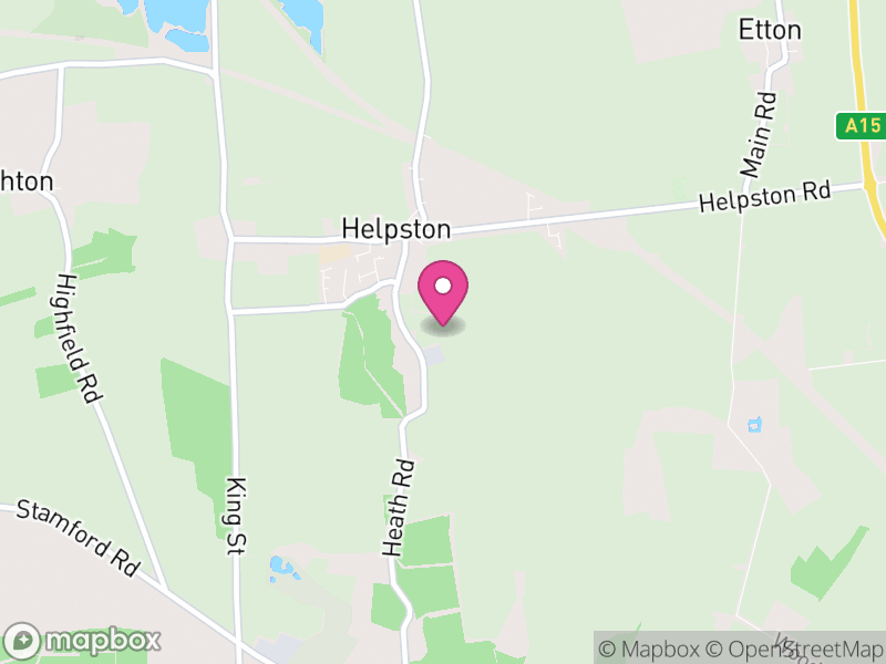 Map of Helpston, Peterborough