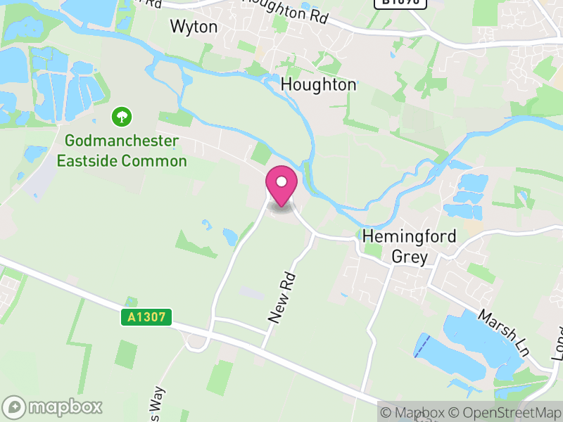 Map of Hemingford Abbots, Huntingdonshire