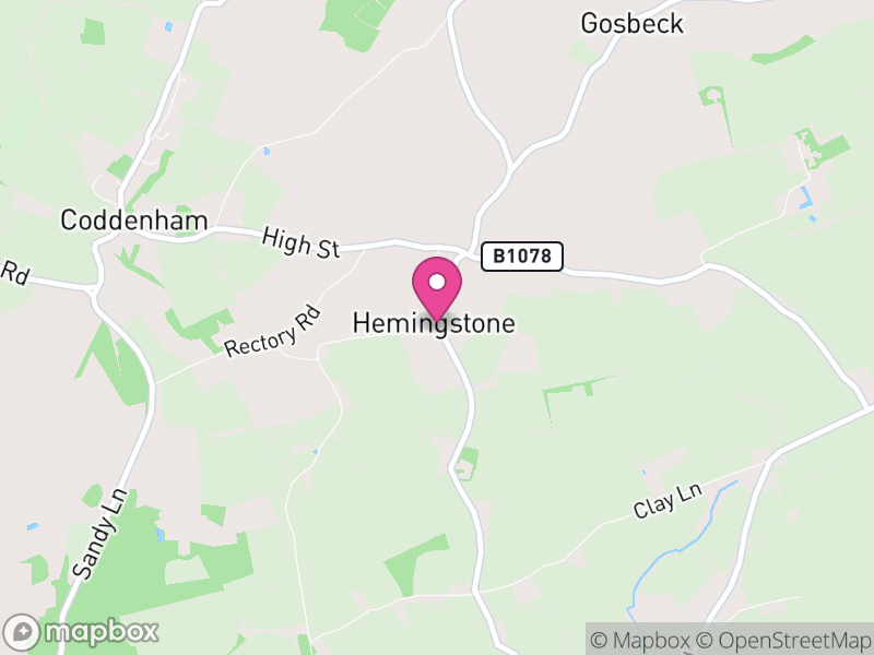 Map of Hemingstone, Mid Suffolk
