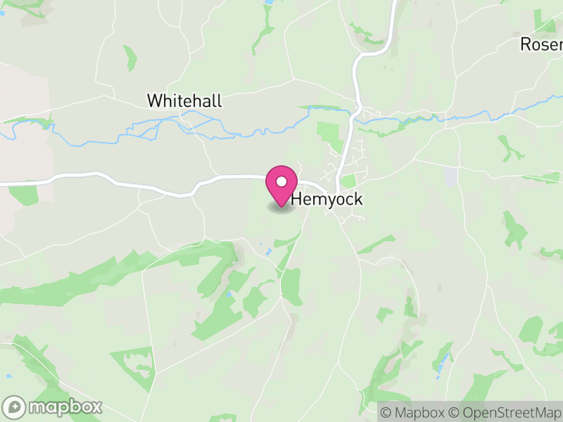 Map of Hemyock, Mid Devon