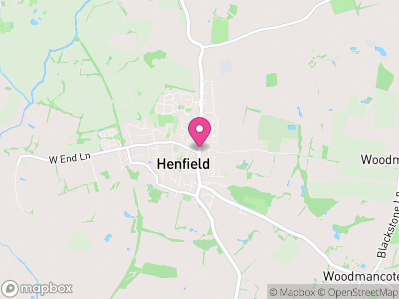 Map of Henfield, Horsham