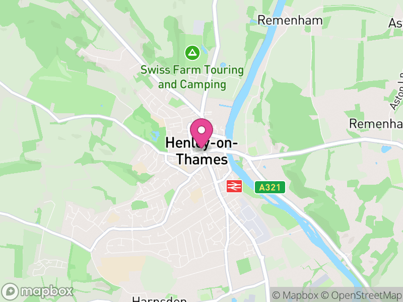 Map of Henley-on-Thames, South Oxfordshire