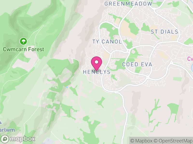 Map of Henllys, Torfaen