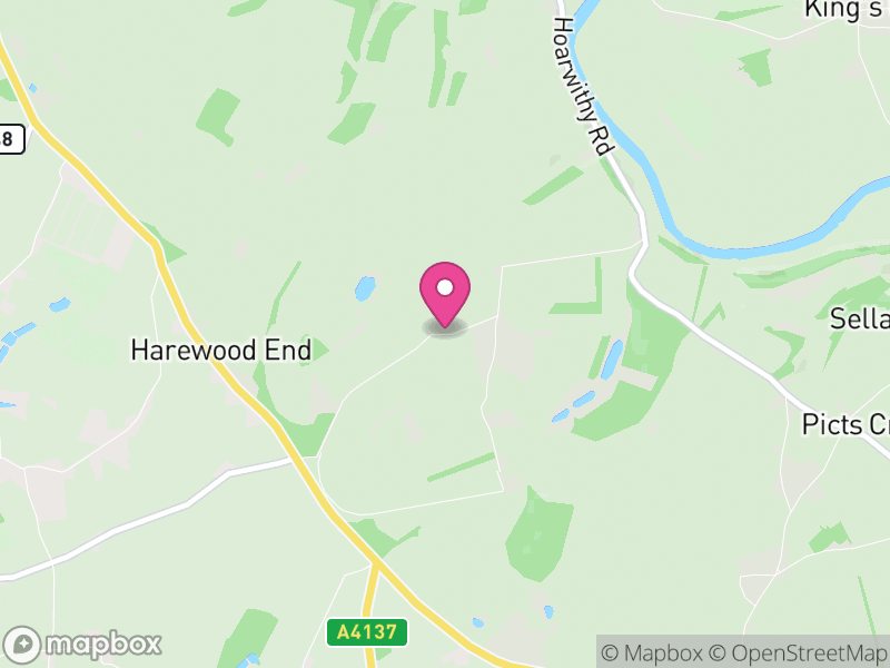 Map of Hentland, Herefordshire